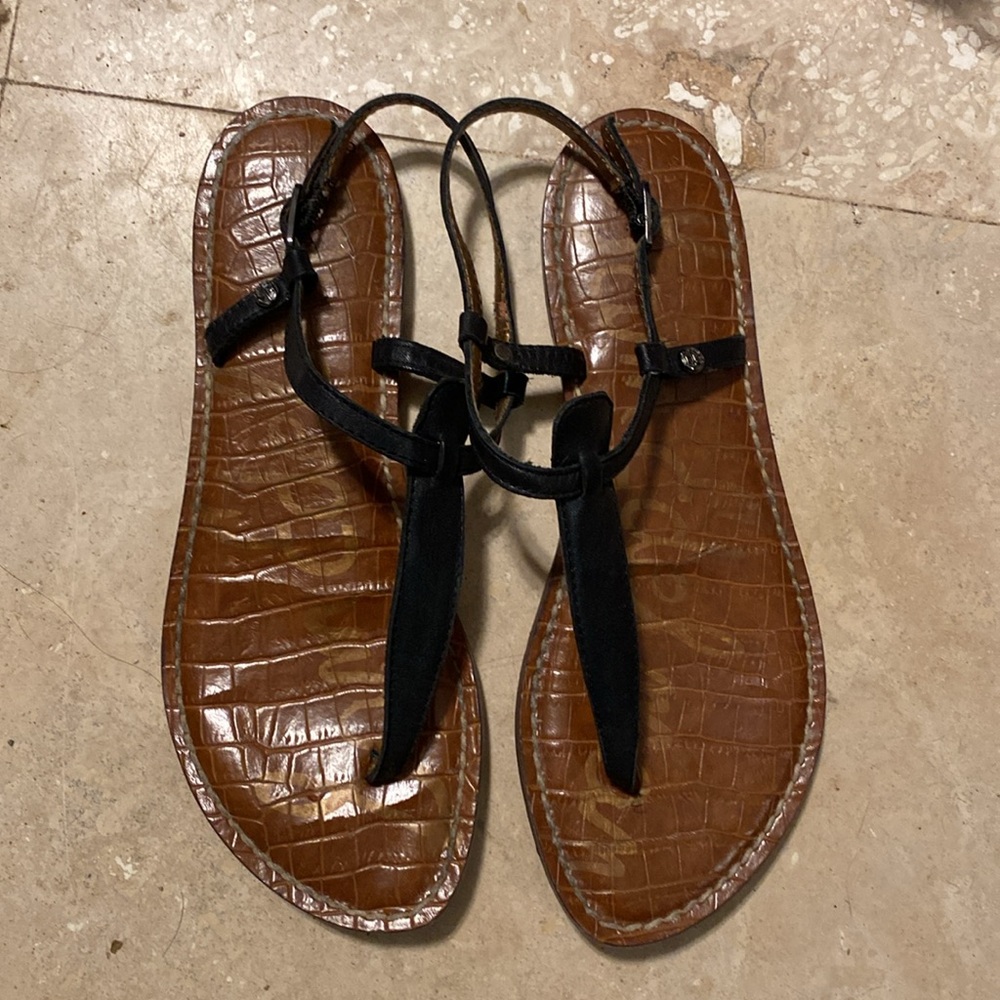 Sam Edelman Women's Gigi Thong Sandals size 6 black - Picture 3 of 5